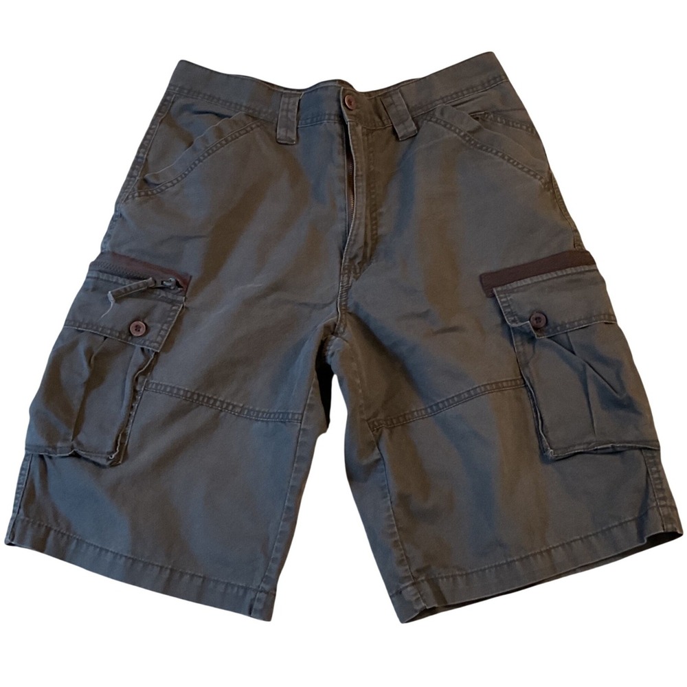 Airwalk Mens Cargo Shorts Gray Corduroy Utility Skate Pockets Size 32